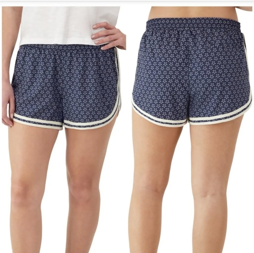 NWT stars Champion Women's Print lined Shorts Size L